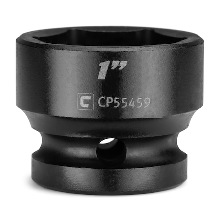 Capri Tools 1/2 in Drive 1 in 6-Point SAE Stubby Impact Socket CP55459